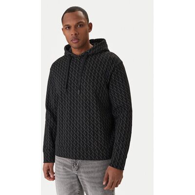 Armani Exchange Mikina XM001225 AF11847 FC026 Čierna Regular Fit Muži Armani Exchange Mikina XM001225 AF11847 FC026 Čierna Regular Fit Muži