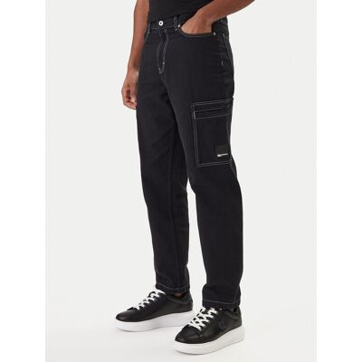 Karl Lagerfeld Jeans Džínsy B1M10025 Čierna Slim Fit Muži Karl Lagerfeld Jeans Džínsy B1M10025 Čierna Slim Fit Muži