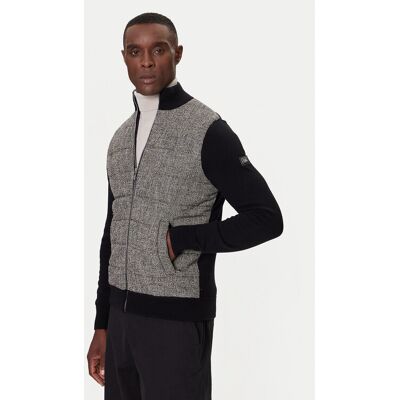 KARL LAGERFELD Kardigán 655027 554305 Čierna Regular Fit Muži KARL LAGERFELD Kardigán 655027 554305 Čierna Regular Fit Muži