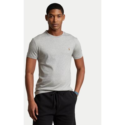 Polo Ralph Lauren Tričko 710740727012 Sivá Slim Fit Muži Polo Ralph Lauren Tričko 710740727012 Sivá Slim Fit Muži