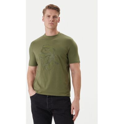 KARL LAGERFELD Tričko 755036 562221 Zelená Loose Fit Muži KARL LAGERFELD Tričko 755036 562221 Zelená Loose Fit Muži