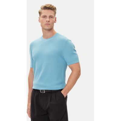 BOSS Tričko H-Ianni 50543161 Modrá Regular Fit Muži BOSS Tričko H-Ianni 50543161 Modrá Regular Fit Muži