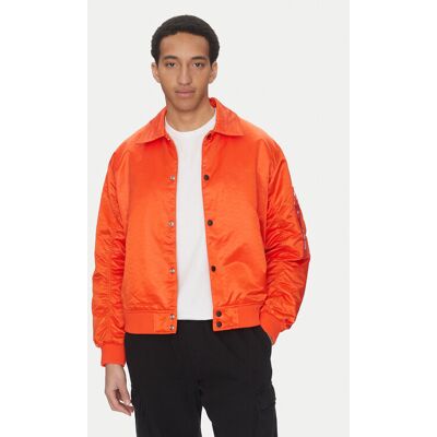 Alpha Industries Bundy bomber Coach Logo 156145 Oranžová Regular Fit Muži Alpha Industries Bundy bomber Coach Logo 156145 Oranžová Regular Fit Muži