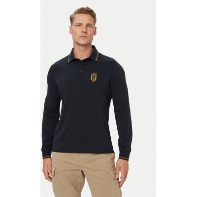 Aeronautica Militare Polokošeľa 262PO1940UJ00663 Tmavomodrá Regular Fit Muži Aeronautica Militare Polokošeľa 262PO1940UJ00663 Tmavomodrá Regular Fit Muži