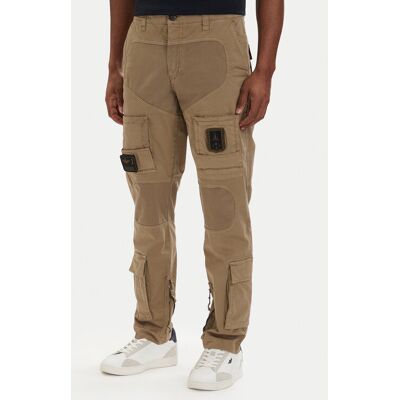 Aeronautica Militare Cargo nohavice 261PA1387UCT01493 Kaki Regular Fit Muži Aeronautica Militare Cargo nohavice 261PA1387UCT01493 Kaki Regular Fit Muži