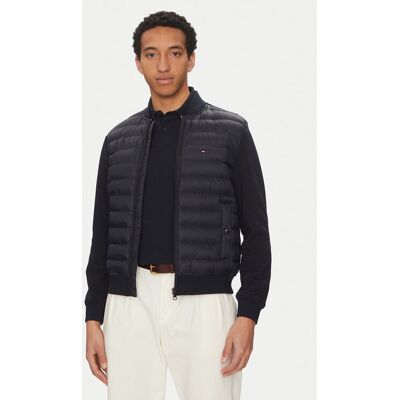 Tommy Hilfiger Bundy bomber MW0MW38674 Tmavomodrá Regular Fit Muži Tommy Hilfiger Bundy bomber MW0MW38674 Tmavomodrá Regular Fit Muži