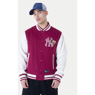 New Era Bundy bomber Yankees MLB Floral 60596333 Bordová Regular Fit Muži New Era Bundy bomber Yankees MLB Floral 60596333 Bordová Regular Fit Muži