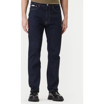 Calvin Klein Jeans Džínsy LV04RF946G Tmavomodrá Straight Fit Muži Calvin Klein Jeans Džínsy LV04RF946G Tmavomodrá Straight Fit Muži