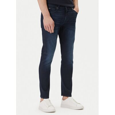 BOSS Džínsy H-Delaware 50555263 Tmavomodrá Slim Fit Muži BOSS Džínsy H-Delaware 50555263 Tmavomodrá Slim Fit Muži