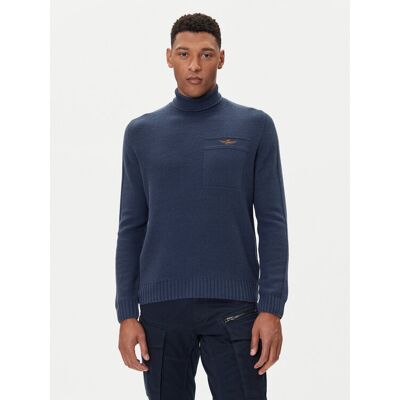 Aeronautica Militare Rolák 252MA1587UL00904 Tmavomodrá Regular Fit Muži Aeronautica Militare Rolák 252MA1587UL00904 Tmavomodrá Regular Fit Muži
