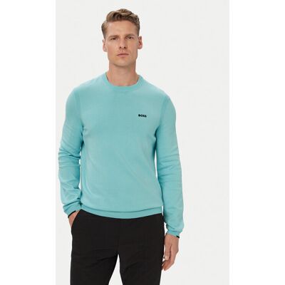 BOSS Sveter KN_Ever-X CN 50556145 Tyrkysová Regular Fit Muži BOSS Sveter KN_Ever-X CN 50556145 Tyrkysová Regular Fit Muži