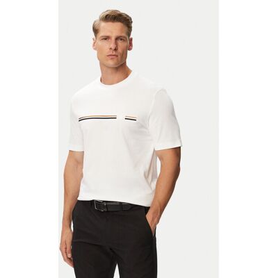 BOSS Tričko C-Taut 41 50565785 Biela Regular Fit Muži BOSS Tričko C-Taut 41 50565785 Biela Regular Fit Muži