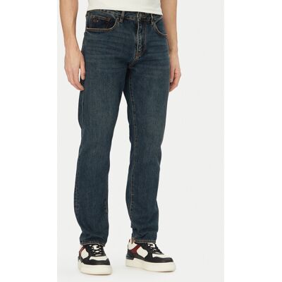 Armani Exchange Džínsy XM000049 AF24460 MB001 Tmavomodrá Slim Fit Muži Armani Exchange Džínsy XM000049 AF24460 MB001 Tmavomodrá Slim Fit Muži