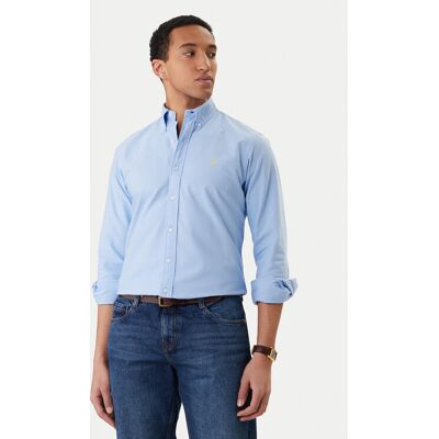 Polo Ralph Lauren Košeľa 710805564509 Modrá Regular Fit Muži Polo Ralph Lauren Košeľa 710805564509 Modrá Regular Fit Muži