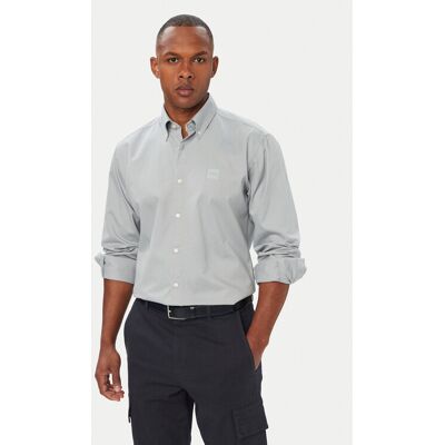 BOSS Košeľa Ricoplus_M 50565626 Sivá Regular Fit Muži BOSS Košeľa Ricoplus_M 50565626 Sivá Regular Fit Muži