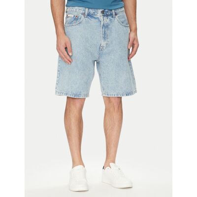 Calvin Klein Jeans Džínsové šortky 90's LV04RB930G Modrá Regular Fit Muži Calvin Klein Jeans Džínsové šortky 90's LV04RB930G Modrá Regular Fit Muži