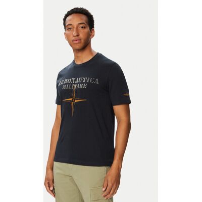 Aeronautica Militare Tričko 262TS2582UJ00750 Tmavomodrá Regular Fit Muži Aeronautica Militare Tričko 262TS2582UJ00750 Tmavomodrá Regular Fit Muži