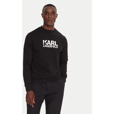 KARL LAGERFELD Mikina 705780 500917 Čierna Regular Fit Muži KARL LAGERFELD Mikina 705780 500917 Čierna Regular Fit Muži