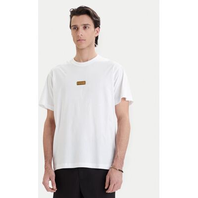 Versace Jeans Couture Tričko 80GAHT05 CJ00T Biela Regular Fit Muži Versace Jeans Couture Tričko 80GAHT05 CJ00T Biela Regular Fit Muži