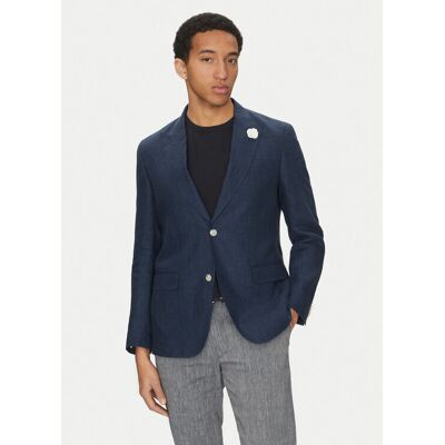 BOSS Sako C-Huge-Peak-252 50540516 Tmavomodrá Slim Fit Muži BOSS Sako C-Huge-Peak-252 50540516 Tmavomodrá Slim Fit Muži