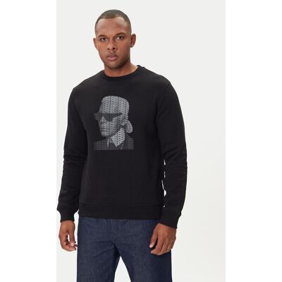 KARL LAGERFELD Mikina 705031 554906 Čierna Regular Fit Muži KARL LAGERFELD Mikina 705031 554906 Čierna Regular Fit Muži