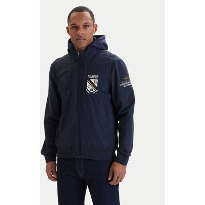 Aeronautica Militare Prechodná bunda 261AF0520UF00674 Tmavomodrá Regular Fit Muži Aeronautica Militare Prechodná bunda 261AF0520UF00674 Tmavomodrá Regular Fit Muži