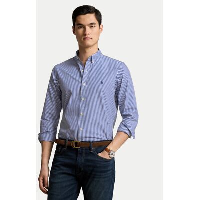 Polo Ralph Lauren Košeľa 710928254008 Modrá Slim Fit Muži Polo Ralph Lauren Košeľa 710928254008 Modrá Slim Fit Muži