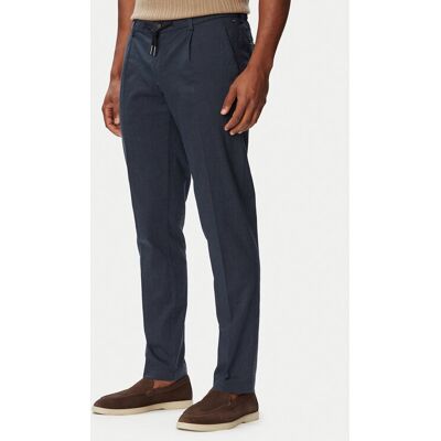 Bugatti Chino nohavice 1950-16210E Tmavomodrá Slim Fit Muži Bugatti Chino nohavice 1950-16210E Tmavomodrá Slim Fit Muži