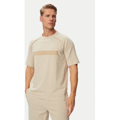 HUGO Tričko 50563112 Béžová Regular Fit Muži HUGO Tričko 50563112 Béžová Regular Fit Muži