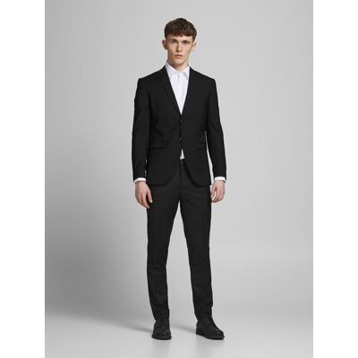 Jack & Jones Oblek Franco 12181339 Čierna Super Slim Fit Muži Jack & Jones Oblek Franco 12181339 Čierna Super Slim Fit Muži