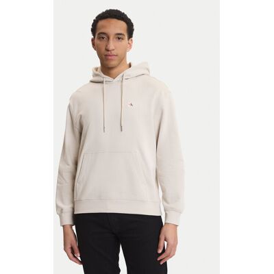 Calvin Klein Jeans Mikina Terry LV04RC274G Béžová Regular Fit Muži Calvin Klein Jeans Mikina Terry LV04RC274G Béžová Regular Fit Muži