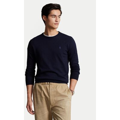 Polo Ralph Lauren Sveter Ls Sf Cn Pp 710684957001 Tmavomodrá Slim Fit Muži Polo Ralph Lauren Sveter Ls Sf Cn Pp 710684957001 Tmavomodrá Slim Fit Muži