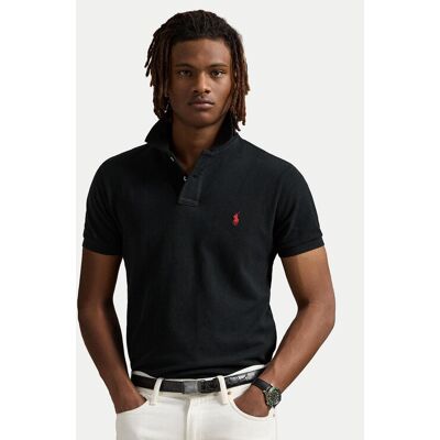 Polo Ralph Lauren Polokošeľa Core Replen 710782592 Čierna Custom Slim Fit Muži Polo Ralph Lauren Polokošeľa Core Replen 710782592 Čierna Custom Slim Fit Muži