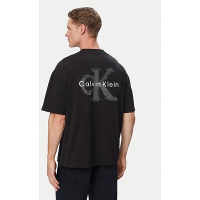 Calvin Klein Jeans Tričko LV04RAB806 Čierna Oversize Muži Calvin Klein Jeans Tričko LV04RAB806 Čierna Oversize Muži