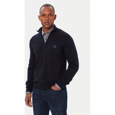 BOSS Kardigán Kanozip_S 50543692 Tmavomodrá Regular Fit Muži BOSS Kardigán Kanozip_S 50543692 Tmavomodrá Regular Fit Muži