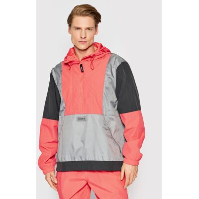 adidas Bunda anorak Adventure Blocked HF4778 Sivá Relaxed Fit Muži adidas Bunda anorak Adventure Blocked HF4778 Sivá Relaxed Fit Muži