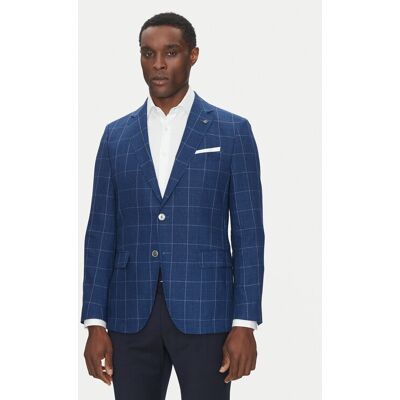 BOSS Sako H-Hutson-233 50540502 Modrá Slim Fit Muži BOSS Sako H-Hutson-233 50540502 Modrá Slim Fit Muži