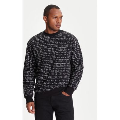 KARL LAGERFELD Mikina 705109 553910 Čierna Regular Fit Muži KARL LAGERFELD Mikina 705109 553910 Čierna Regular Fit Muži
