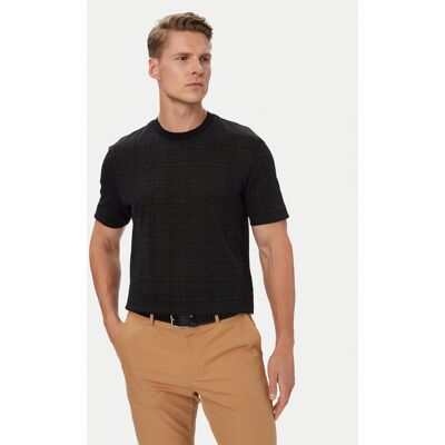 BOSS Tričko H-Thompson 181 50565299 Čierna Regular Fit Muži BOSS Tričko H-Thompson 181 50565299 Čierna Regular Fit Muži