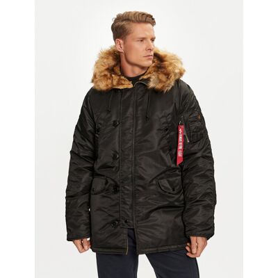 Alpha Industries Zimné bundy 103141 Čierna Regular Fit Muži Alpha Industries Zimné bundy 103141 Čierna Regular Fit Muži