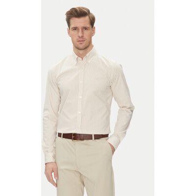 BOSS Košeľa H-Roan-Bd-E-C1-243 50520285 Béžová Slim Fit Muži BOSS Košeľa H-Roan-Bd-E-C1-243 50520285 Béžová Slim Fit Muži