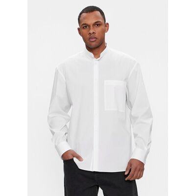 Calvin Klein Košeľa Modern K10K111736 Biela Slim Fit Muži Calvin Klein Košeľa Modern K10K111736 Biela Slim Fit Muži