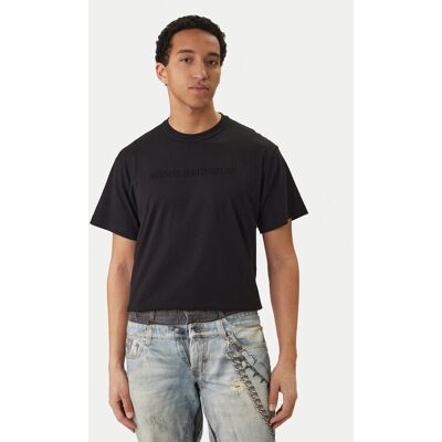 Versace Jeans Couture Tričko 80GAHE09 CJ00E Čierna Regular Fit Muži Versace Jeans Couture Tričko 80GAHE09 CJ00E Čierna Regular Fit Muži