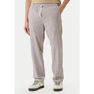 Tommy Jeans Bavlnené nohavice Sonny DM0DM22820 Béžová Slim Fit Muži Tommy Jeans Bavlnené nohavice Sonny DM0DM22820 Béžová Slim Fit Muži