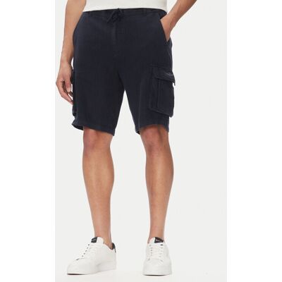 Aeronautica Militare Bavlnené šortky 251BE254CT3508 Tmavomodrá Regular Fit Muži Aeronautica Militare Bavlnené šortky 251BE254CT3508 Tmavomodrá Regular Fit Muži