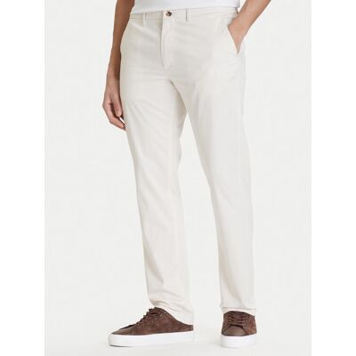Tommy Hilfiger Chino nohavice Denton MW0MW41923 Écru Straight Fit Muži Tommy Hilfiger Chino nohavice Denton MW0MW41923 Écru Straight Fit Muži