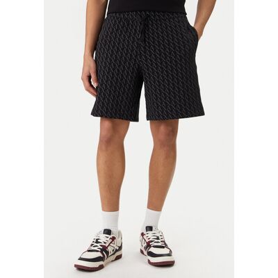 Armani Exchange Športové kraťasy XM001227 AF11847 FC026 Čierna Regular Fit Muži Armani Exchange Športové kraťasy XM001227 AF11847 FC026 Čierna Regular Fit Muži