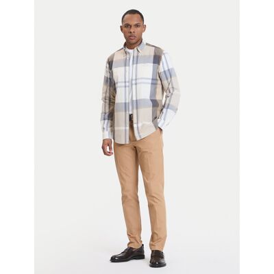 Barbour Košeľa Harris MSH5071TN88 Béžová Tailored Fit Muži Barbour Košeľa Harris MSH5071TN88 Béžová Tailored Fit Muži