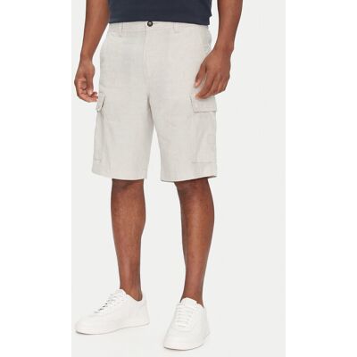 BOSS Bavlnené šortky Sisla-9-Cargo-Shorts 50536888 Krémová Tapered Fit Muži BOSS Bavlnené šortky Sisla-9-Cargo-Shorts 50536888 Krémová Tapered Fit Muži