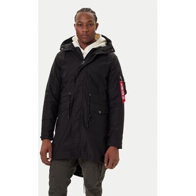 Alpha Industries Parka Studio M-51 Fishtail 258112 Čierna Regular Fit Muži Alpha Industries Parka Studio M-51 Fishtail 258112 Čierna Regular Fit Muži